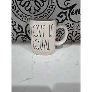 Rae Dunn LOVE IS EQUAL Figural Mug New